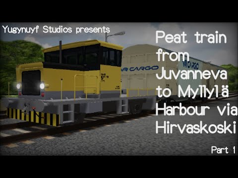 Peat train from Juvanneva to Myllylä Harbour via Hirvaskoski (part 1) | Finnish railway #13