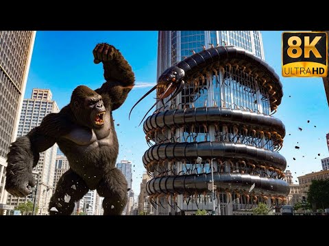 APOCALYPSE WAR! King Kong vs Giant Centipede: The city is falling