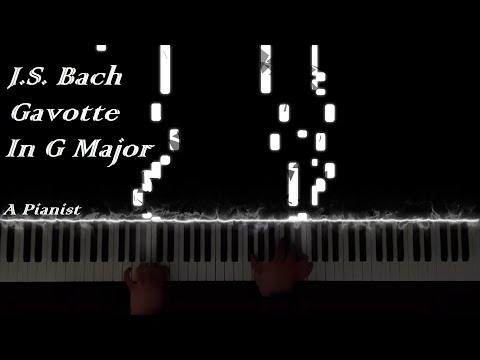 J.S. Bach - Gavotte From French Suite No. 5 in G major, BWV 816 Piano