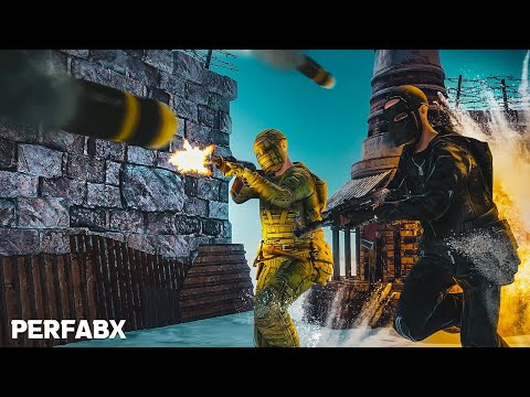 Stealing a huge raid from a clan for insane loot - Rust