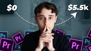 He went from $0 to $5,500/mo in 90 Days as a Video Editor