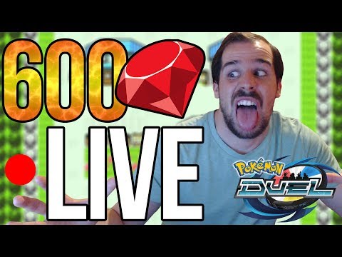DOUBLE EX PULL LIVE?! 600 Gem Booster Box Openings | POKEMON DUEL Video