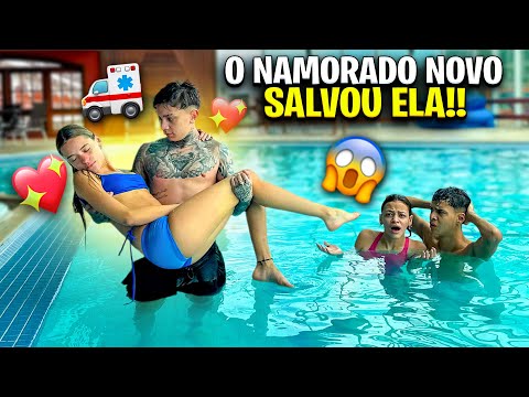 A MANU MAIA AFOGOU NA PISCINA E O NOVO NAMORADO SALVOU ELA!! 