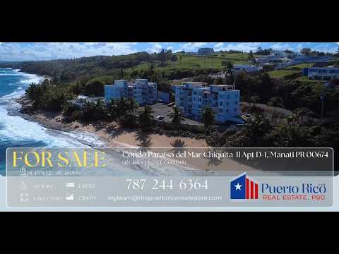 Beachfront Condo for Sale in Puerto Rico 🌊 Ocean View Balcony, Garage Apartment & Steps to the Sand