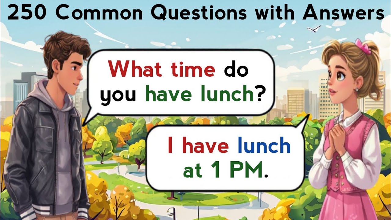 English Speaking Practice - 250 Common questions with answers | Best English Online
