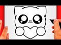 HOW TO DRAW A CAT (EASY) - Cute Cat Drawing (EASY)