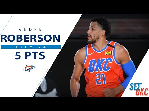 Andre Roberson's Full Highlights: 5 PTS in Return vs Celtics | 2019-20 NBA Season - 7.24.20