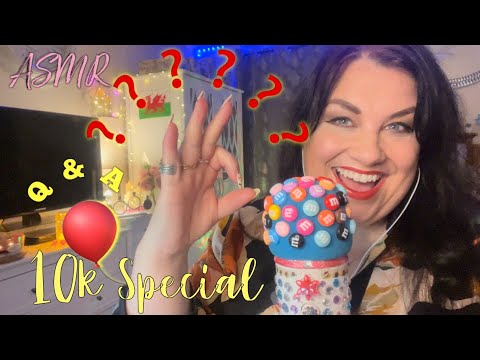 ASMR 10k Subscribers Special Q & A! 🎉🎈🫶🏼