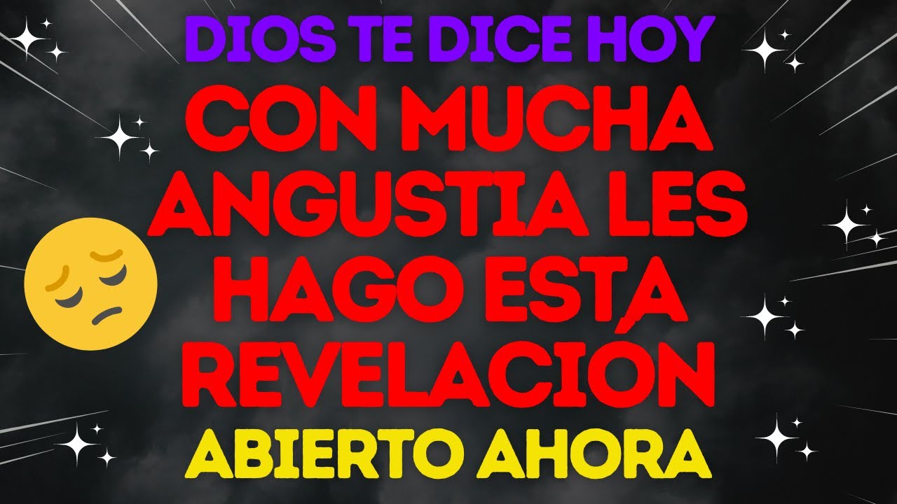 💌ME DUELE MUCHO DECIRTE ESTO HIJO😢 MENSAJE URGENTE DE DIOS🙏