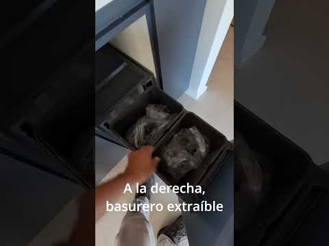 👉 Cocina moderna funcional en Algarrobo, Valparaíso | Verdulero y basurero extraíble (todo a mano)