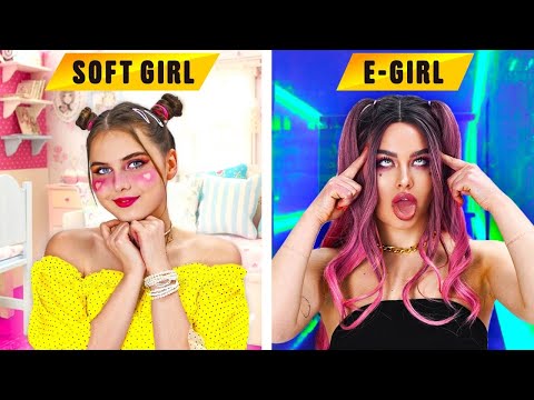 Funny pranks and Girls problems. Soft Girl vs E-Girl