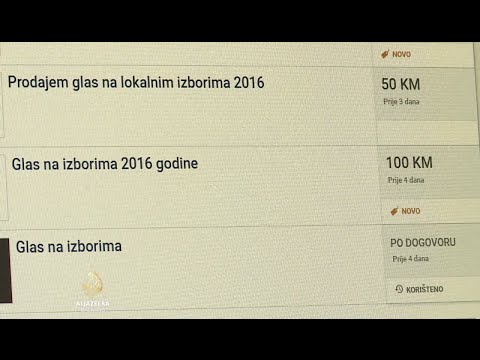 Oglasi u BiH: Prodajem glas na izborima
