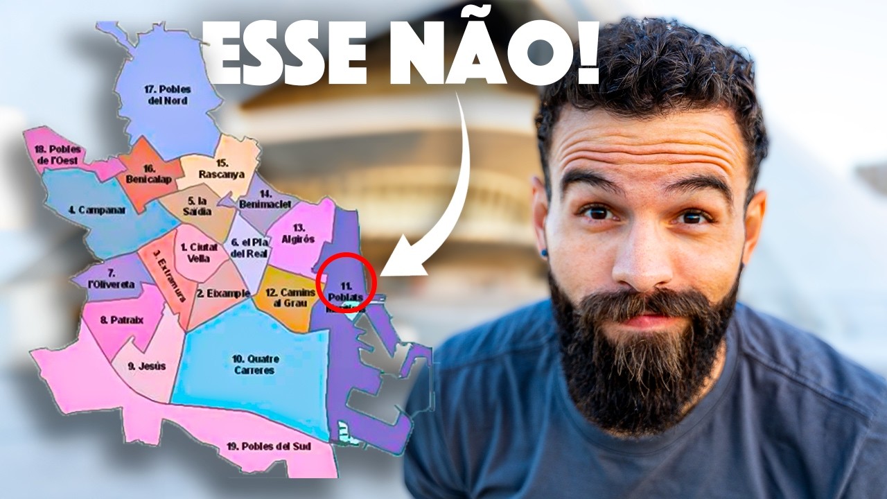 Como ESCOLHER o seu BAIRRO em VALÊNCIA na Espanha