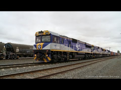 7922V Containers With Triple CFCLA CM Class Locomotives (13/12/2019) - PoathTV Australian Trains