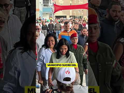 La presidenta encargada Delcy Rodríguez inaugura varias obras en el Estado Miranda. #BringThemBack