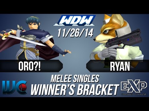 WDW 11/26/14 - Oro?! (Marth) vs. Ryan (Fox) Melee Winner's Bracket