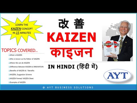 What is KAIZEN CONCEPT of LEAN: Continuous Improvement in Hindi (सीखे काइजन निरंतर सुधार हिंदी में)