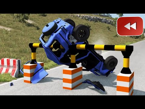 Reverse Cars vs Width Restriction – BeamNG Drive#22