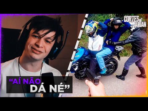 ARUAN REAGE A ENQUADROS DE MOTO (XRACING) PARTE 1 - Cortes do Aruan