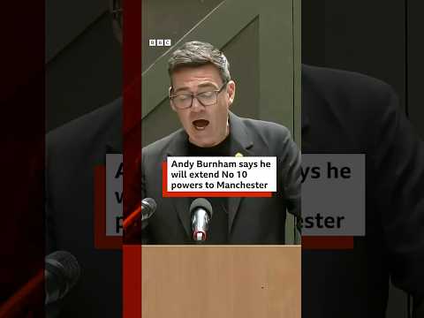 Andy Burnham reveals plans for new 'No 10 North' in Manchester. #BBCNews