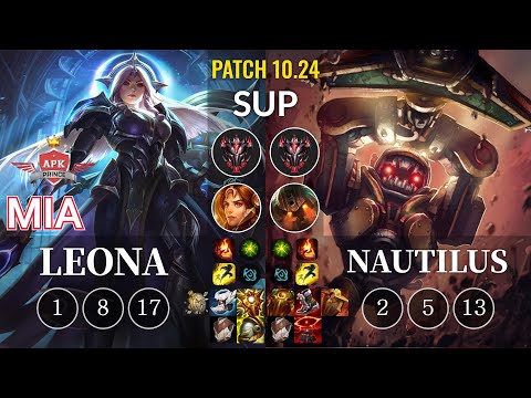 APK Mia Leona vs Nautilus Sup - KR Patch 10.24