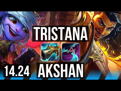TRISTANA vs AKSHAN (MID) | KR Challenger | 14.24