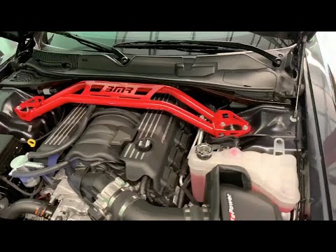 2019 Dodge Challenger R/T ScatPack Widebody BMR front and rear strut tower bars install