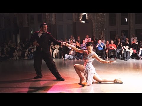  Valeria Maside  and  Anibal Lautaro  are  dancing  at  Antwerpen Tango Festival  in  2016
