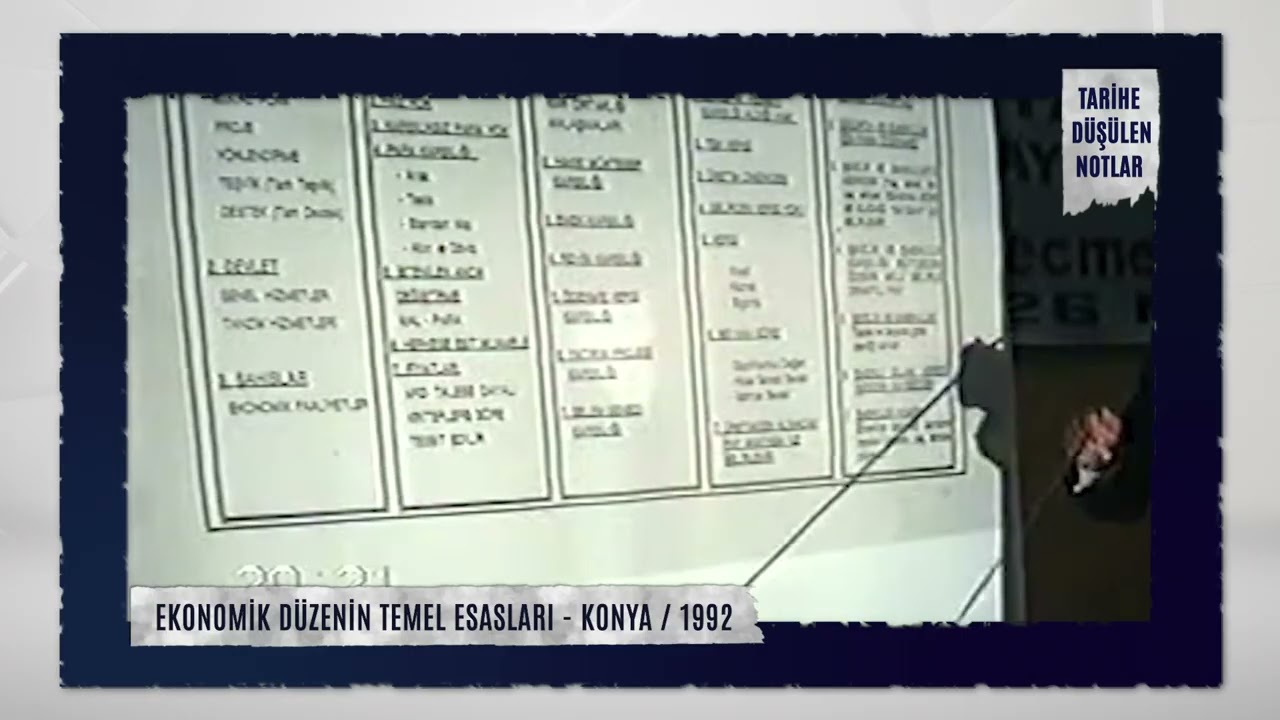01 - Tarihe Düşülen Notlar | Ekonomik Düzenin Temel Esasları