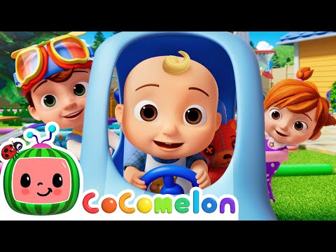 Wheels Go Round & Round Song! 🚗 Truck Racing | CoComelon Nursery Rhymes & Kids Songs