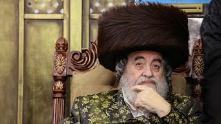 האדמו''ר מויזניץ בעת רצון במערת רשב''י במירון  - The Vizhnitz Rebbe in Meron