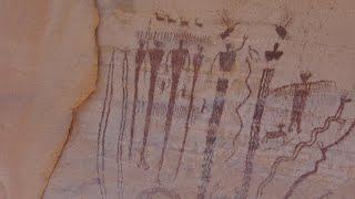 Pictographs in the San Rafael Swell's Buckhorn Wash  - Skydio 2 Manual flight