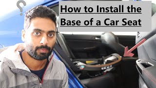 How to install the base of a car seat - EvenFlo Gold (exclusively from Baby R Us)