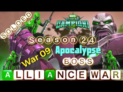 Guillotine 2099 vs. Apocalypse Boss Soloed - Alliance War S24W09 - Marvel Contest of Champions