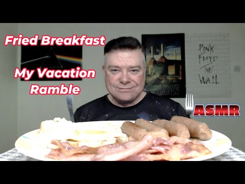 ASMR - Eating A Fried Breakfast With An Ice Cold Pepsi MAX (My Vacation Ramble)