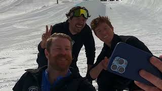 Olympic Snowboarding Legend Shaun White Surprises CAF Athlete Zach Sherman at Woodward Park City