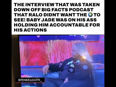 #RRWG!! BABY JADE HOLDS RALO ACCOUNTABLE FOR MAKIN A STATEMENT TO FEDS #Bigfacts #ralofamgoon #RRWG