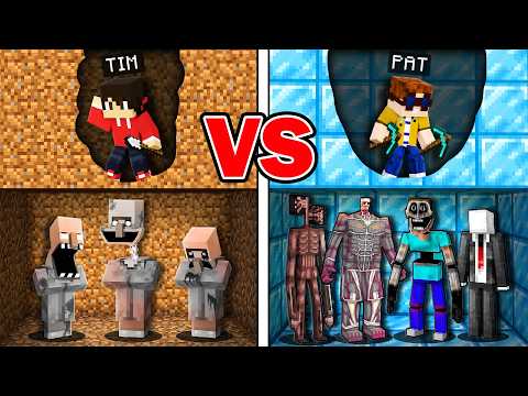 WIR SUCHEN verbotene HORROR MONSTER im MINING KAMPF! (Minecraft)