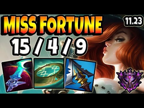 Miss Fortune ADC vs Jhin / KR Master / Patch 11.23 /  Pre Season 15 / 4 / 9 ✅
