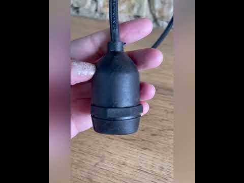 Патрон BELT LITE бурулька E27 IP65 вологозахищений чорний для вуличних гірлянд із лампочок PREMIUM