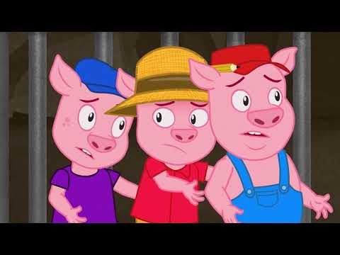 Die Drei kleinen Schweinchen –Pizza Party & Der Böse Wolf Und Das Riesenschwein | Märchen für Kinder