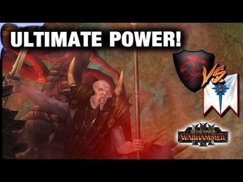 Nagashs Todesblick ist vernichtend! Warhammer 3 Multiplayer Vampirfürsten vs Hochelfen