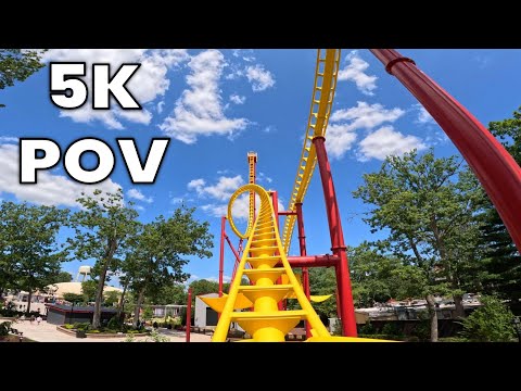 Front row point of view footage of Flash: Vertical Velocity