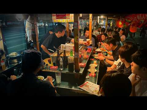 Foreign Exchange Students Run a Yatai in Fukuoka! Japanese Food Stall