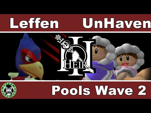 Heir 3 - RB TSM | Leffen (Falco, Mewtwo) Vs. UnHaven (IC) - Pools Wave B - Melee Singles