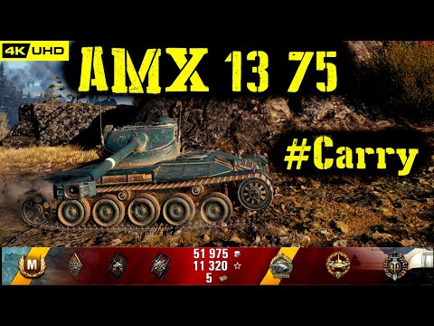 World of Tanks AMX 13 75 Replay - 9 Kills 3.1K DMG(Patch 1.6.1)