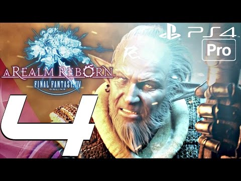 FINAL FANTASY XIV - Gameplay Walkthrough Part 4 - Masked Mage Boss Fight & Guardian Tree (PS4 PRO)