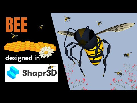 3D modeling a BEE in Shapr3D on iPad