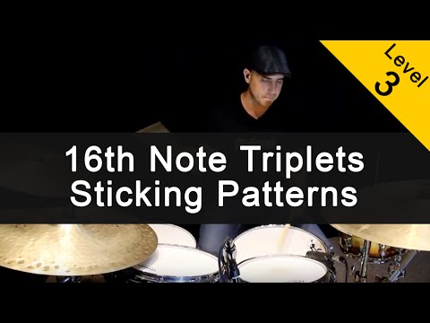[FUNK] 16th Note Triplets Sticking Patterns Drum Lesson [Intermediate]