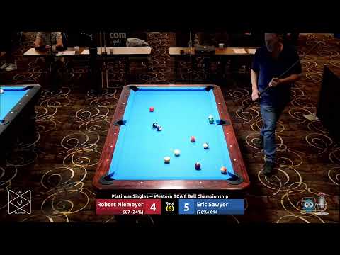 Robert Niemeyer vs Eric Sawyer - Platinum Singles - 2023 Western BCA 8 Ball Championship